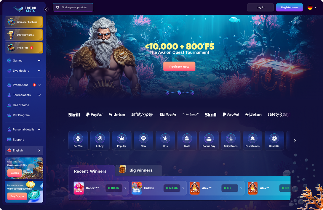 Triton Slots casino platform Triton Slots casino platform